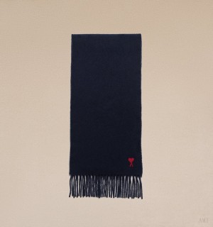 Ami Paris Ami De Coeur Scarf Azules | WIPF3141