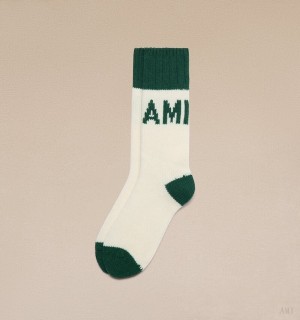 Ami Paris Ami Logo Socks Verdes | SMYH3724