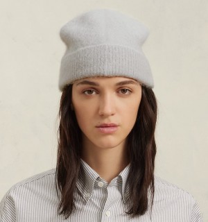 Ami Paris Cloudy Lana Ami de Cœur Beanie Grises Blancos | TVFJ3030