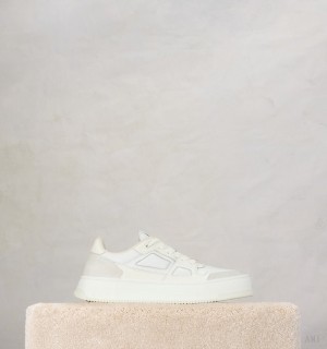 Ami Paris Low Top Ami Arcade Sneakers Blancos Blancos | BQZZ0536