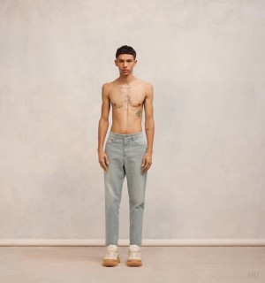 Ami Paris Tapered Fit Jeans Grises | WTSU2809