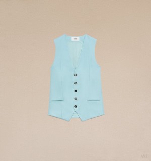 Ami Paris Waistcoat Turquesa | DDAB2991