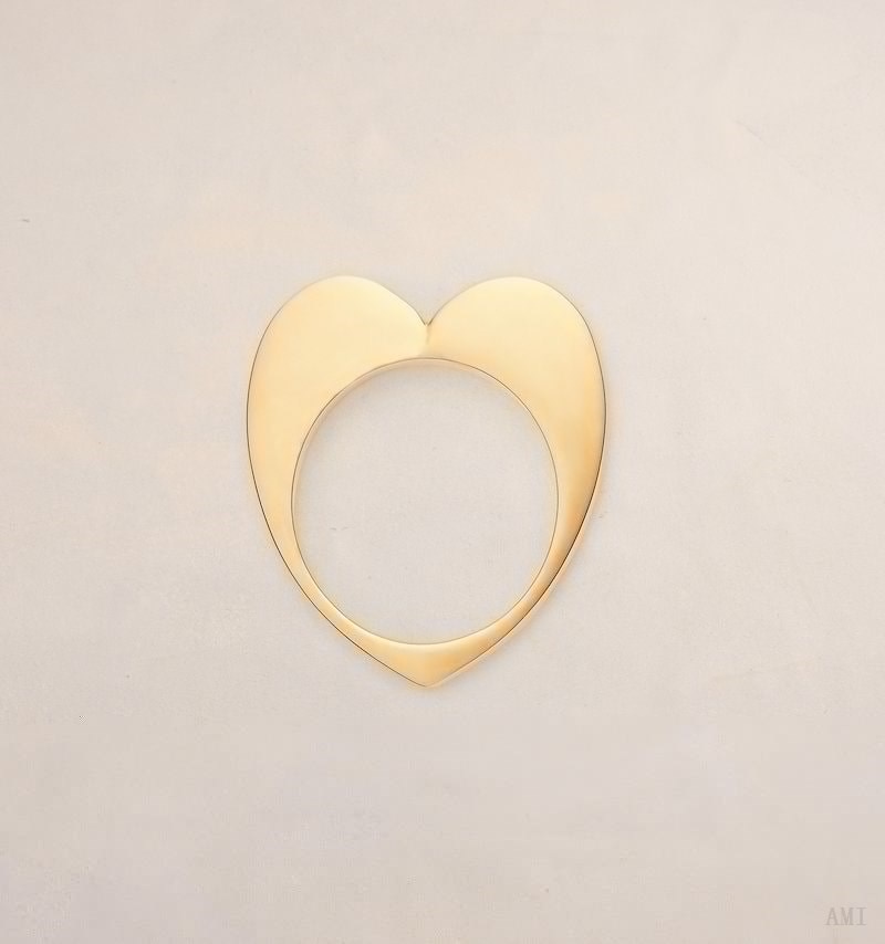 Ami Paris Abstract Heart Ring Dorados | ANKZ9353