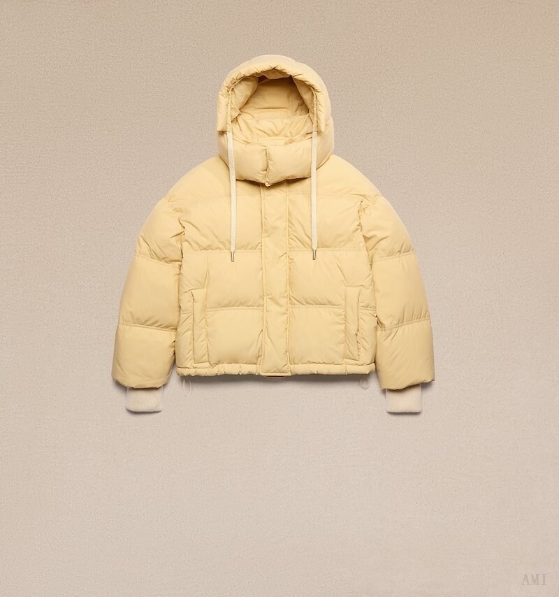 Ami Paris Ami Alexandre Mattiussi Down Jacket Amarillos Claro Creme | ERLA1805