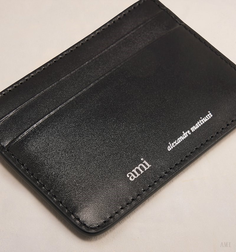 Ami Paris Ami Card Holder Negros | OBOJ2859