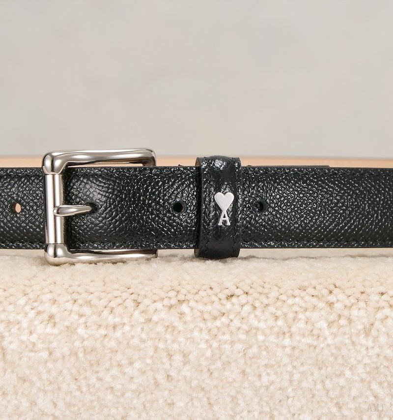 Ami Paris Ami De Coeur Belt 25 Mm Negros | IVDQ5148