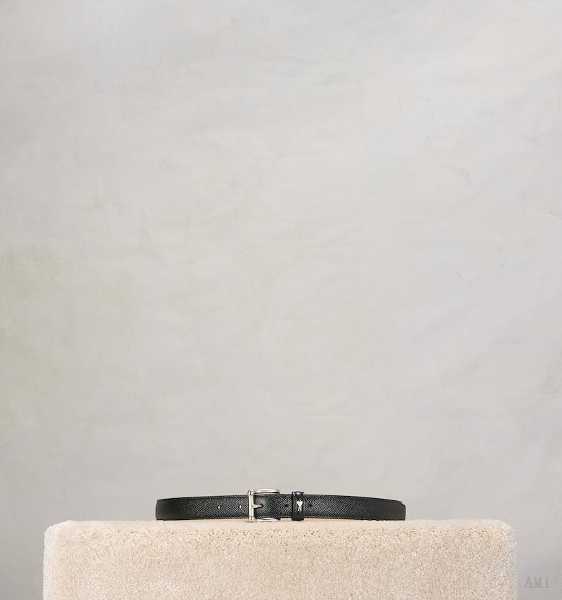 Ami Paris Ami De Coeur Belt 25 Mm Negros | IVDQ5148