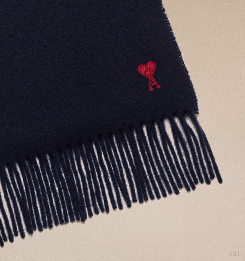 Ami Paris Ami De Coeur Scarf Azules | WIPF3141