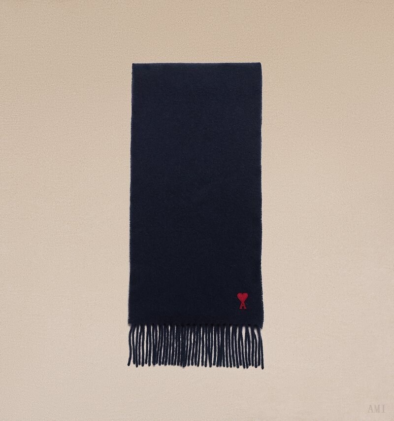 Ami Paris Ami De Coeur Scarf Azules | XVJR4344