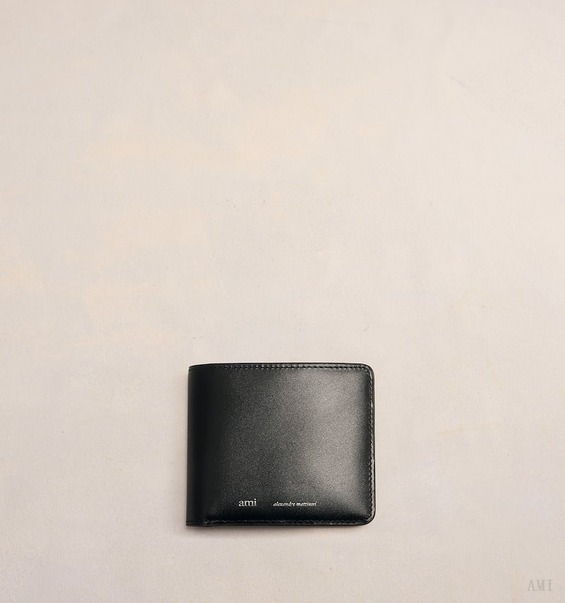 Ami Paris Ami Folded Wallet Negros | CLMD9192