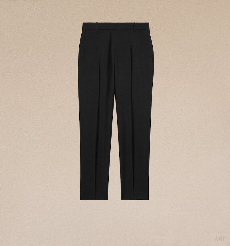 Ami Paris Cigarette Trousers Negros | XZPR9877