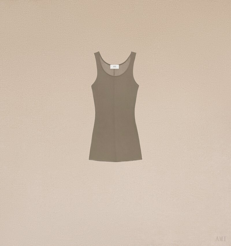 Ami Paris Long Tank top Clay | XMVH4714