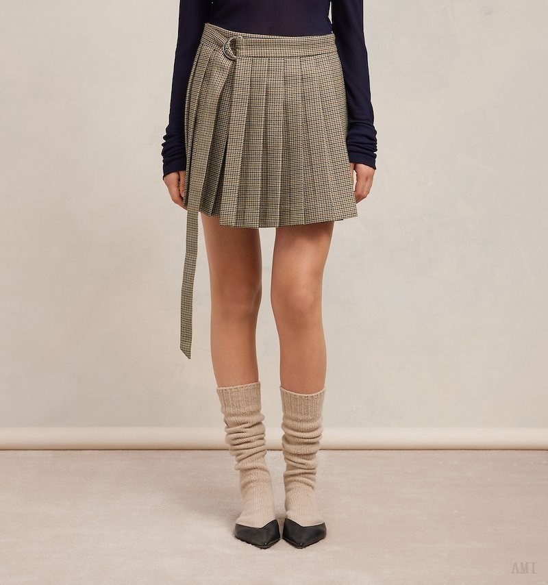 Ami Paris Mini Kilt Negros | LOXI7650