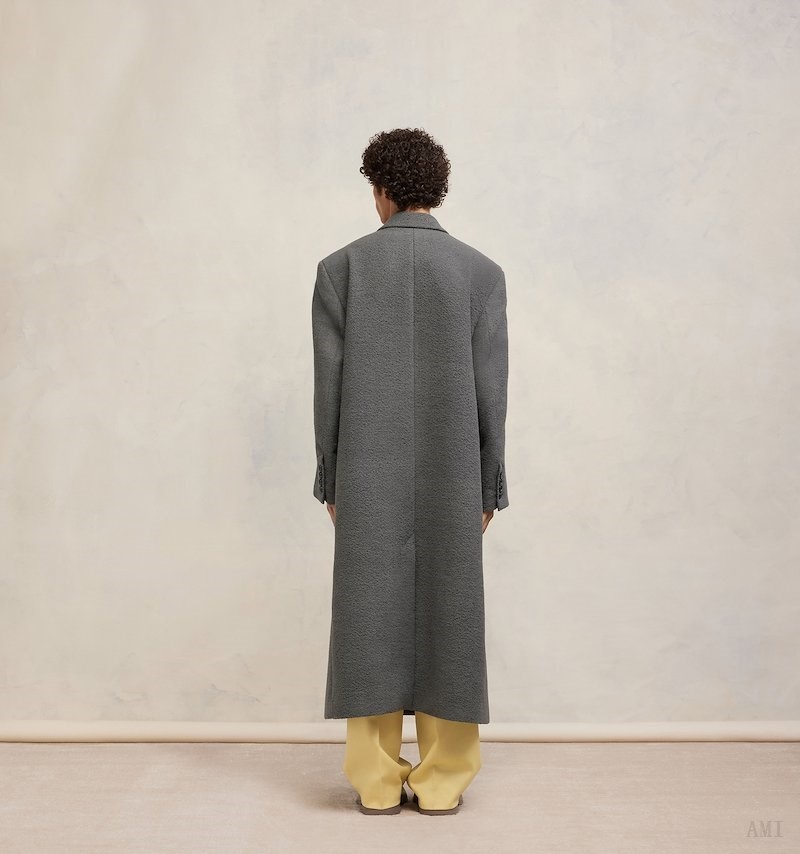 Ami Paris Oversized Coat Grises | JGQH1285