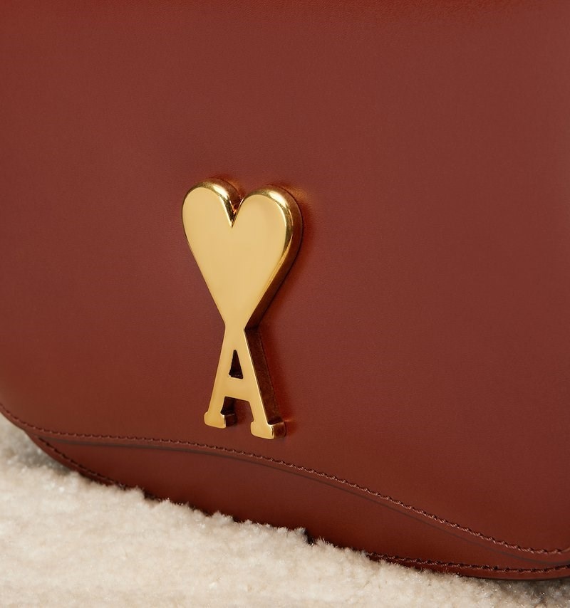 Ami Paris Small Paris Paris Bag Hazelnut | LSKL6379