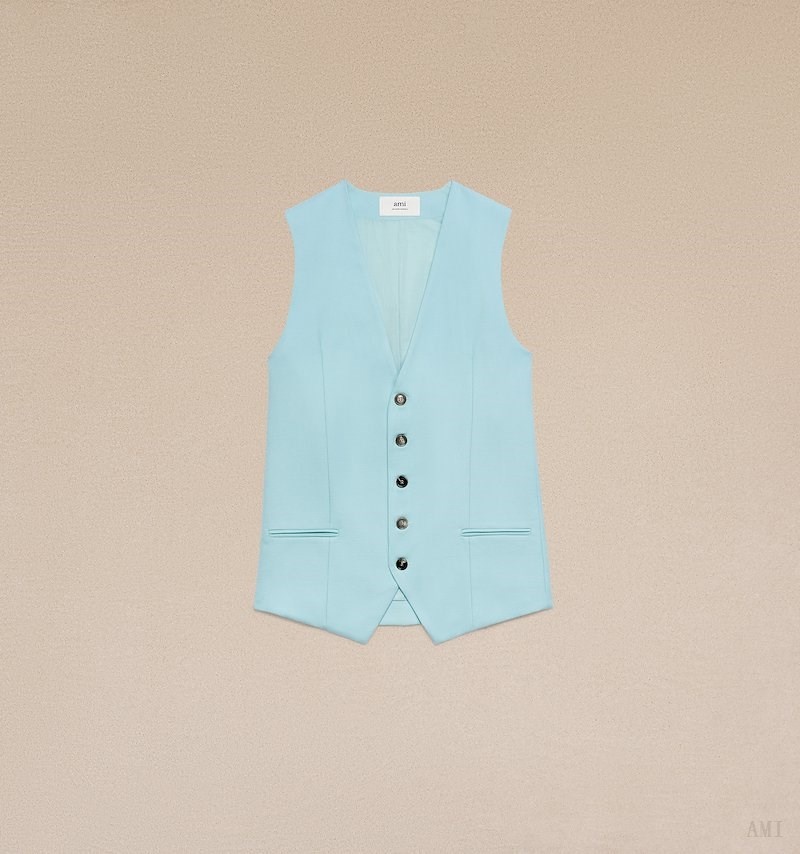 Ami Paris Waistcoat Turquesa | DDAB2991