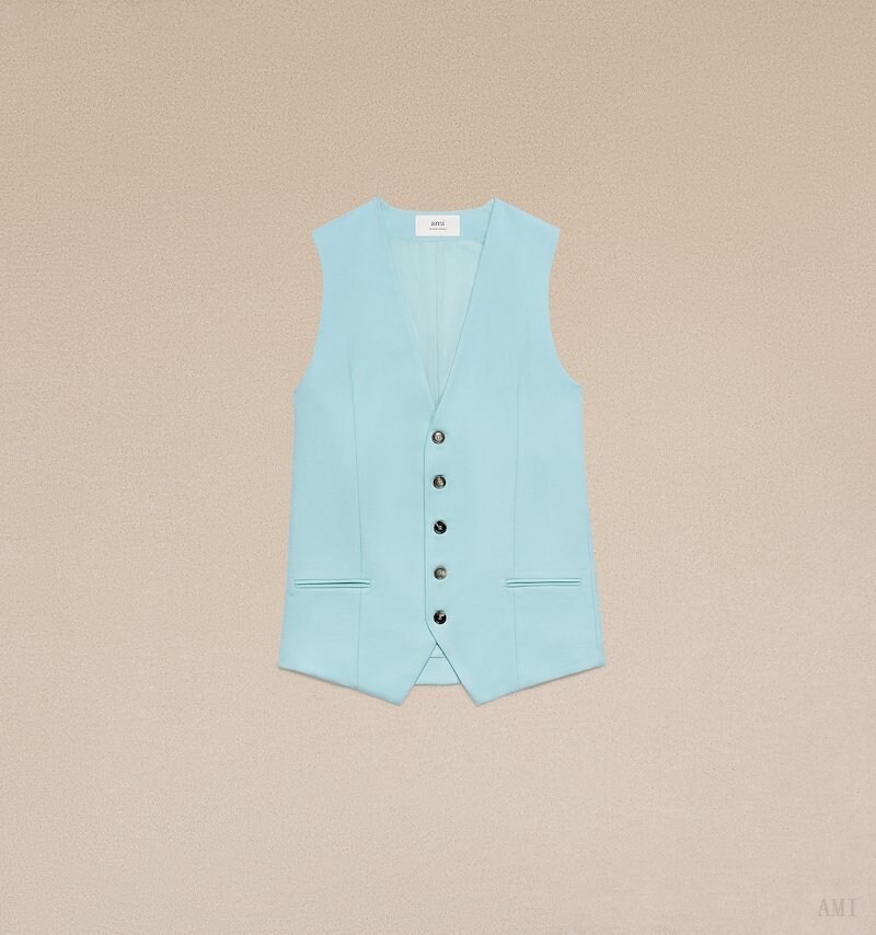 Ami Paris Waistcoat Turquesa | ZCEV7318